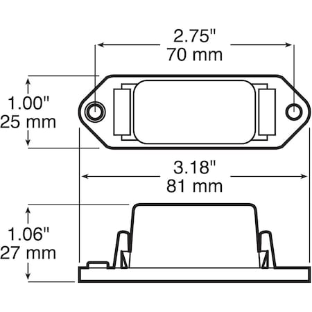 Peterson CLEARANCE LIGHT RED VIZ PACK SINGLE V107WR